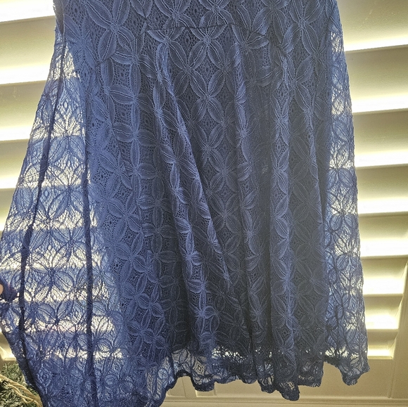 JLee blue lace dress size small - Picture 3 of 9